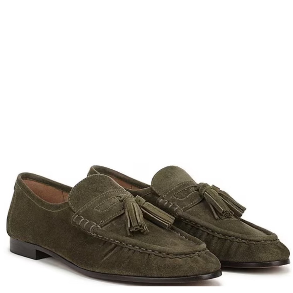 Sam Edelman Lana Suede Tassel Loafers Womens 6.5 Leather Suede Academia Preppy